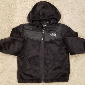 North Face Girls Size XS fleece hooded jacket
